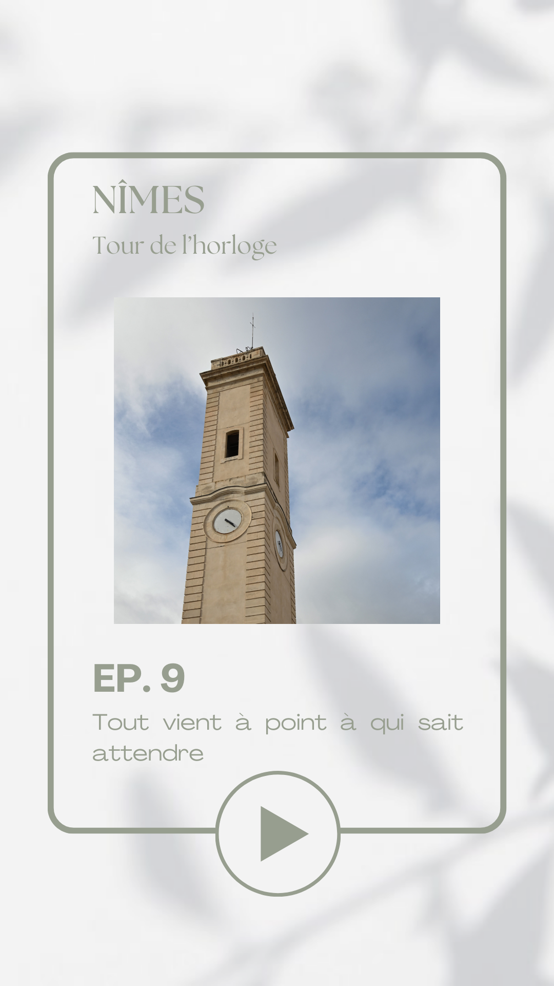 Audioguide Nîmes - La Tour de l'horloge - Français